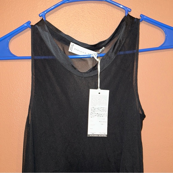 NWT Viviana Uchitel Fringe Hem Dress in Black Size XS (1) $564 - Picture 7 of 7